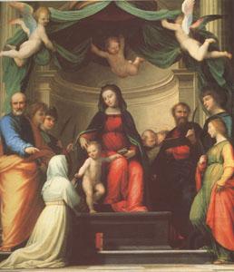 Fra Bartolommeo The Mystic Marriage of st Catherine of Siena,with Eight Saints (mk05) china oil painting image